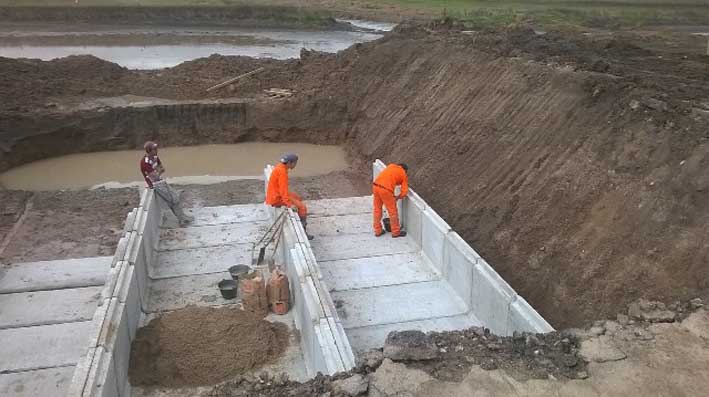 Construyen nueva alcantarilla en la ruta Nº 3