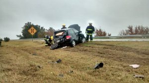 Matrimonio de Villa María se accidentó en la autopista