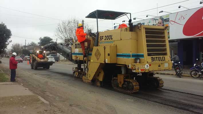 La ansiada repavimentación de la avenida Libertad está en marcha