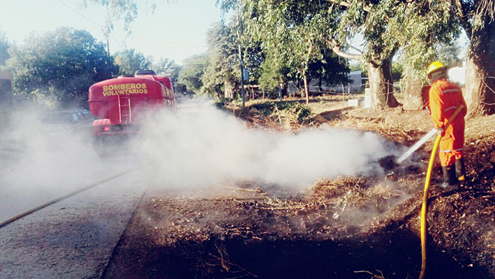 No paran los incendios en Villa Nueva