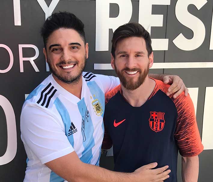 Lirio entrevistó a Messi en Barcelona